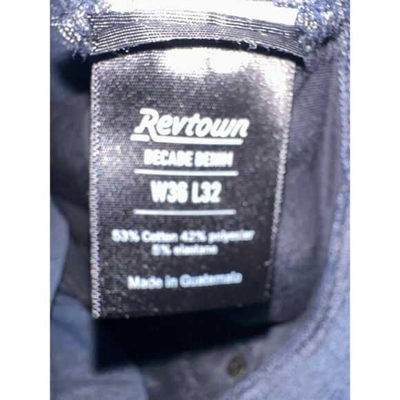 Revtown Sharp Decade Demin Straight Leg Pants Size W36 L 32 - Picture 6 of 6